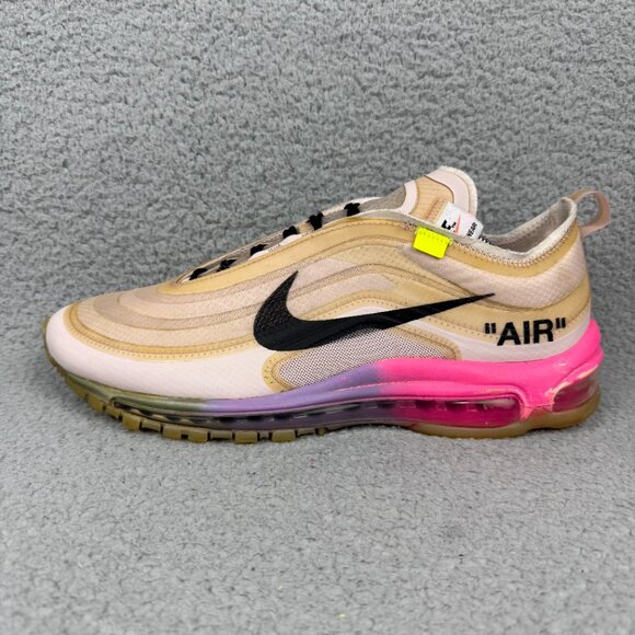 Nike Air Max 97 Off White Men 11.5 Shoe Pink Serena Williams Queen OG Sneakers 2 - Picture 2 of 11